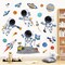 Outer Space Wall Decals – Astronaut, Rocket & Planets Stickers for Boys’ Nursery, Bedroom & Playroom